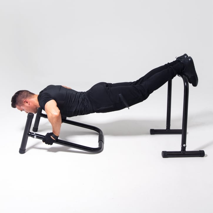 Parallette-punnerruskahvat Musta Sininen Punainen