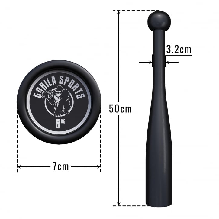Indian Clubbell 2-20kg