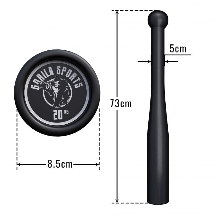 Indian Clubbell 2-20kg