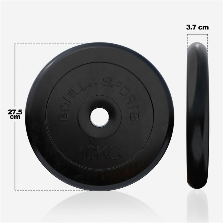 Viktskivor GUMMI Gjutjärn 1,25–25kg