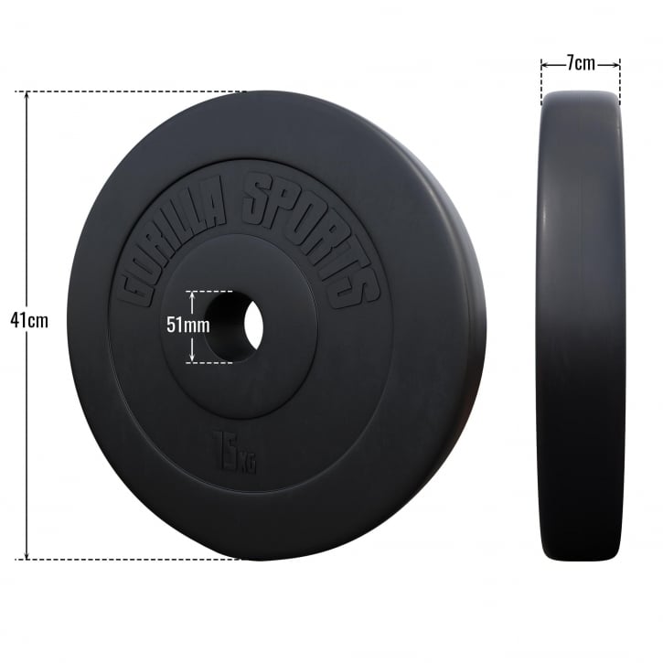 Viktskivor BASIC Cement 51mm 2x2,5-2x15kg