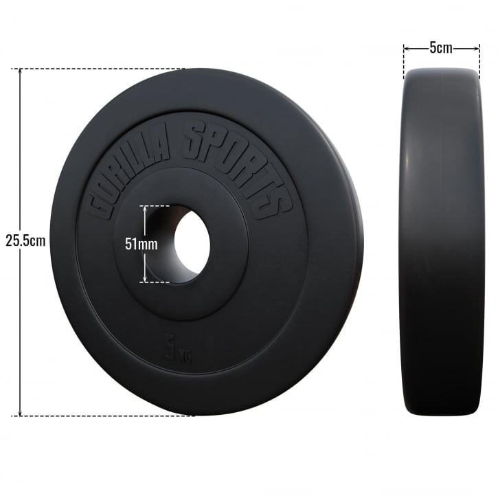 Viktskivor BASIC Cement 51mm 2x2,5-2x15kg