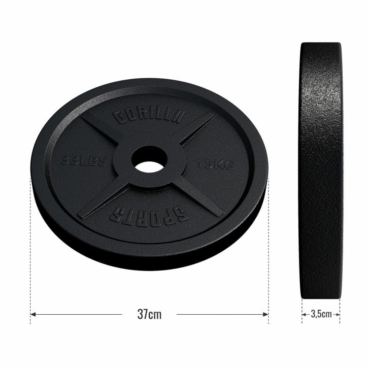 Viktskivor OLYMPIA 51mm 2x15kg