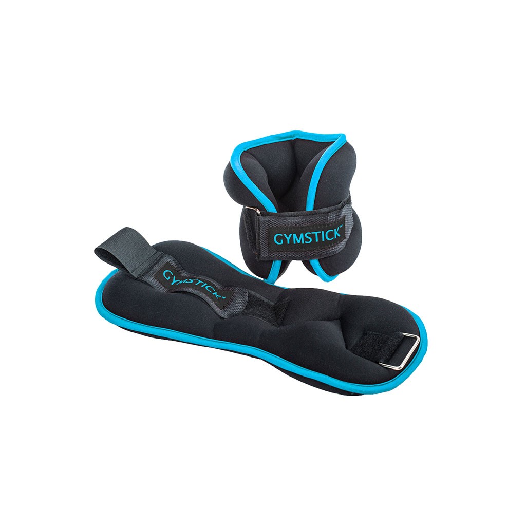 Aktiva ankel- och handledsvikter 2 x 1 kg - Gymstick