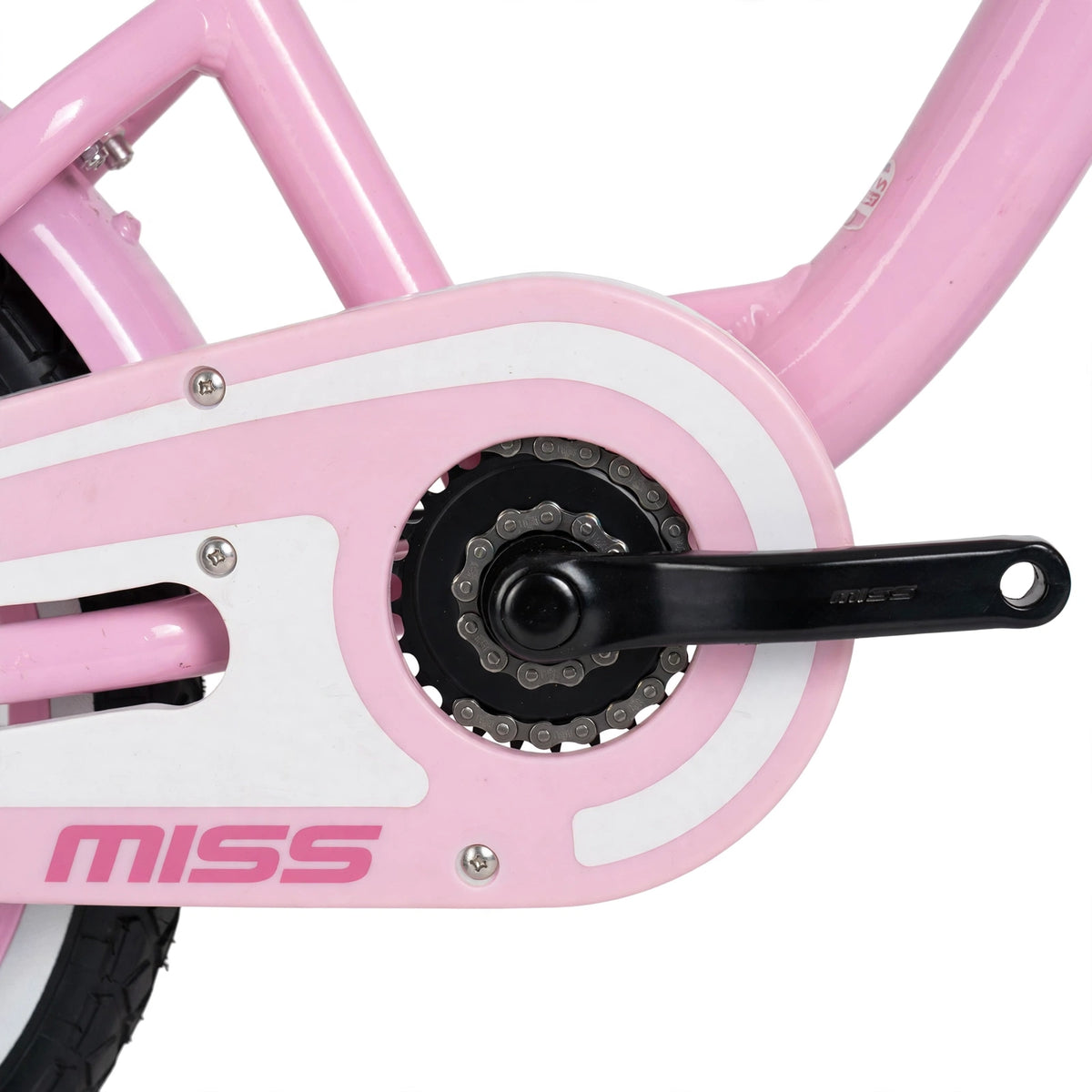 Lasten pyörä TABOU Miss, 16" pinkki-valkoinen