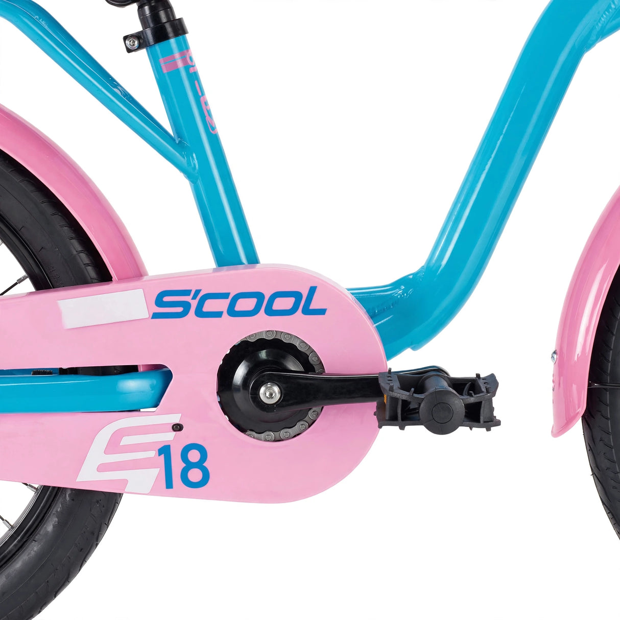 Lastenpyörä S'COOL niXe 18" Ocean/Pink