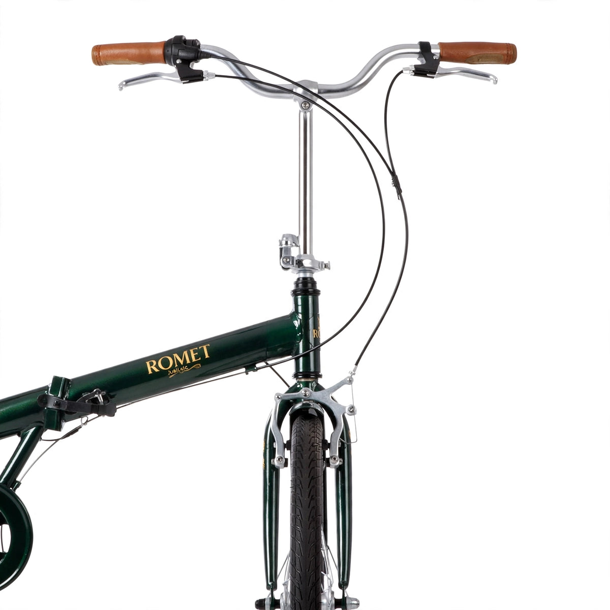 Kokoontaitettava polkupyörä ROMET Jubilat Classic, 24" vihreä