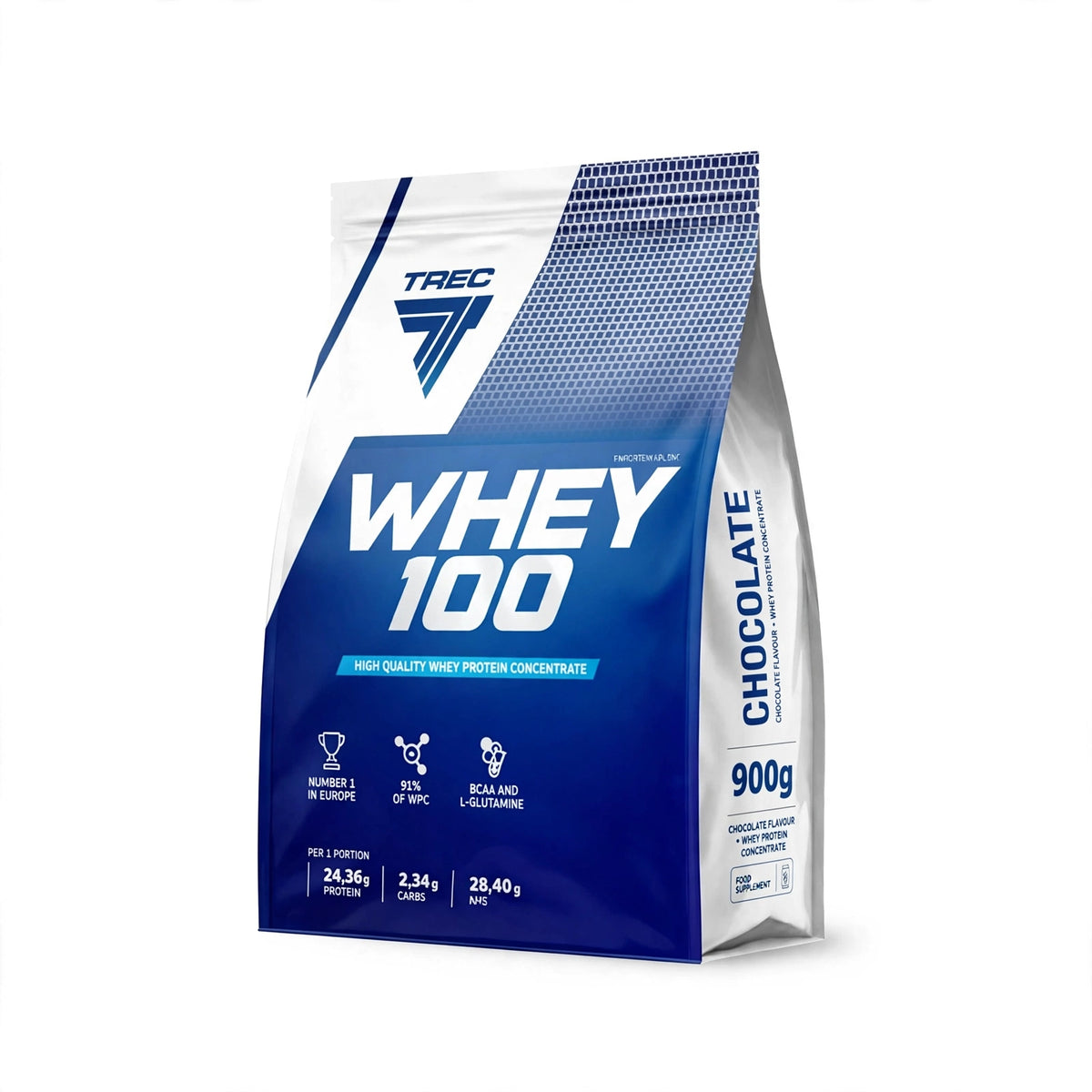Proteiinijauhe TREC WHEY 100, Suklaa, 900g