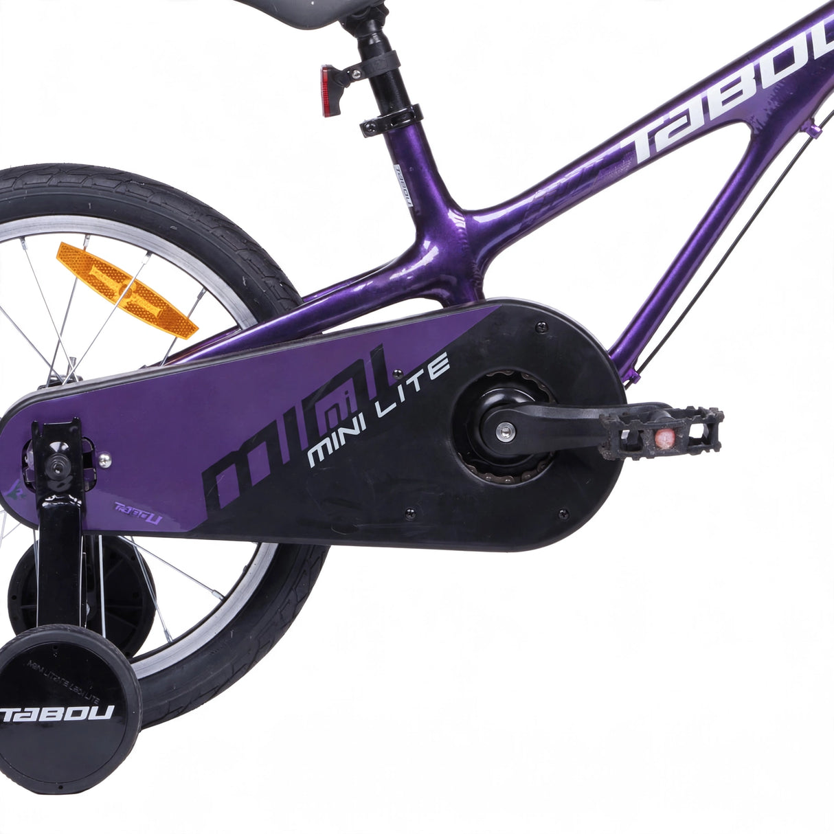 Ultralätt barncykel TABOU Mini Lite MG, 18" lila-vit