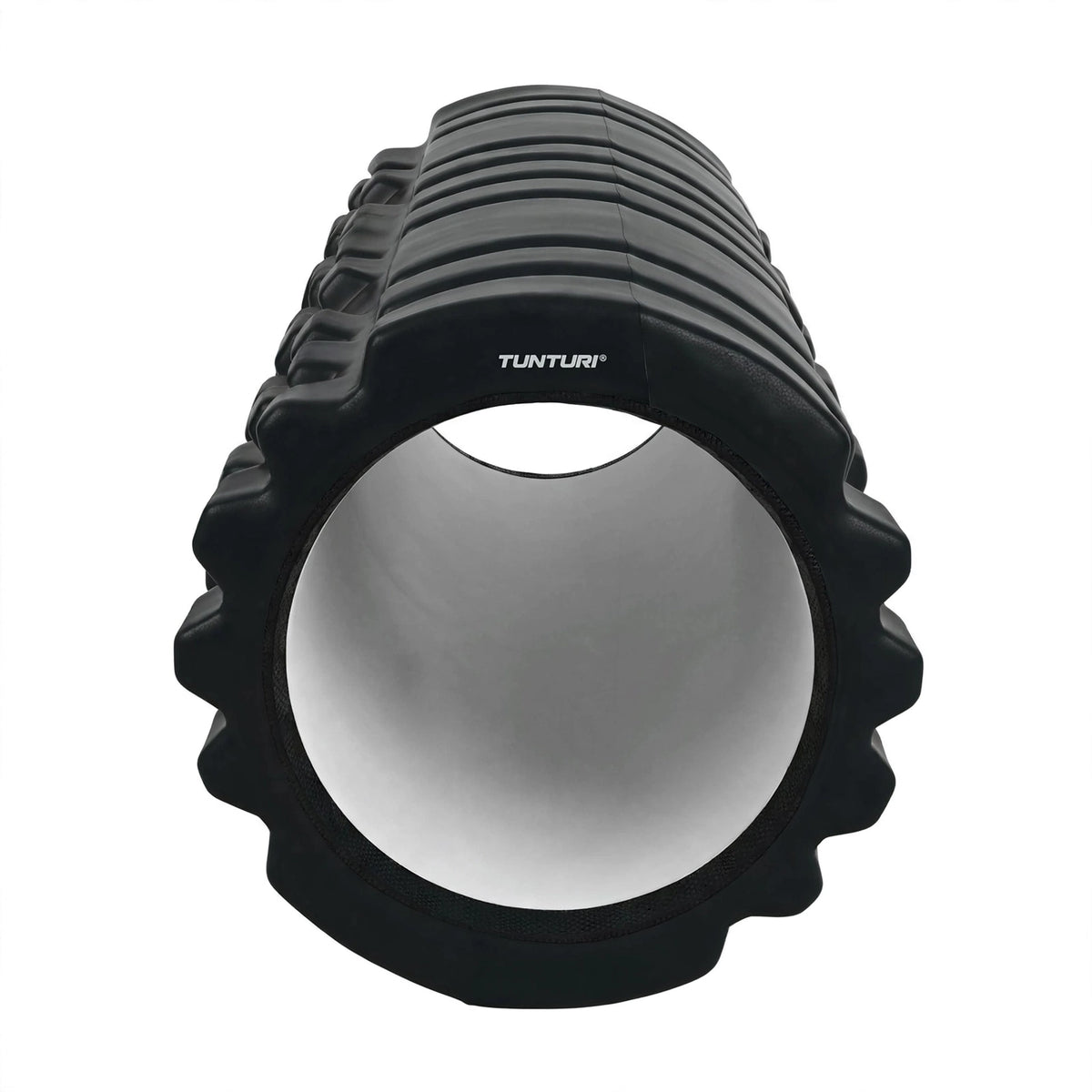 Massage roller TUNTURI Yoga Foam Grid Roller 33cm, black