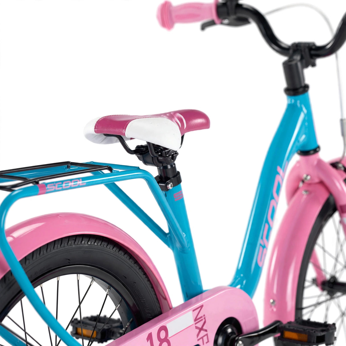 Lastenpyörä S'COOL niXe 18" Ocean/Pink