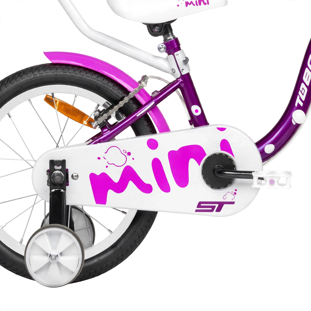 Barncykel TABOU Mini ST, 16" lila-vit