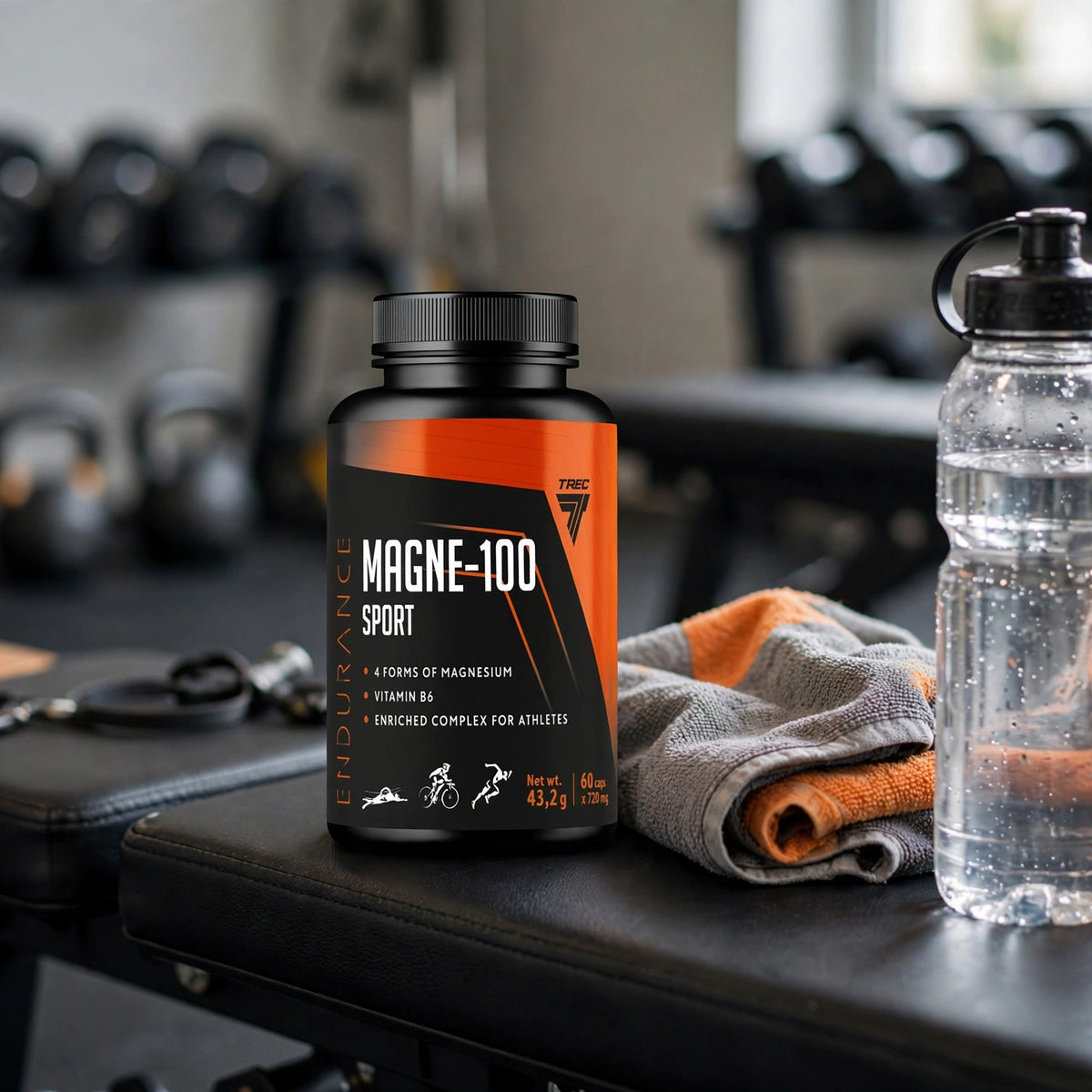 Magnesium TREC MAGNE-100 SPORT 60 kapselia