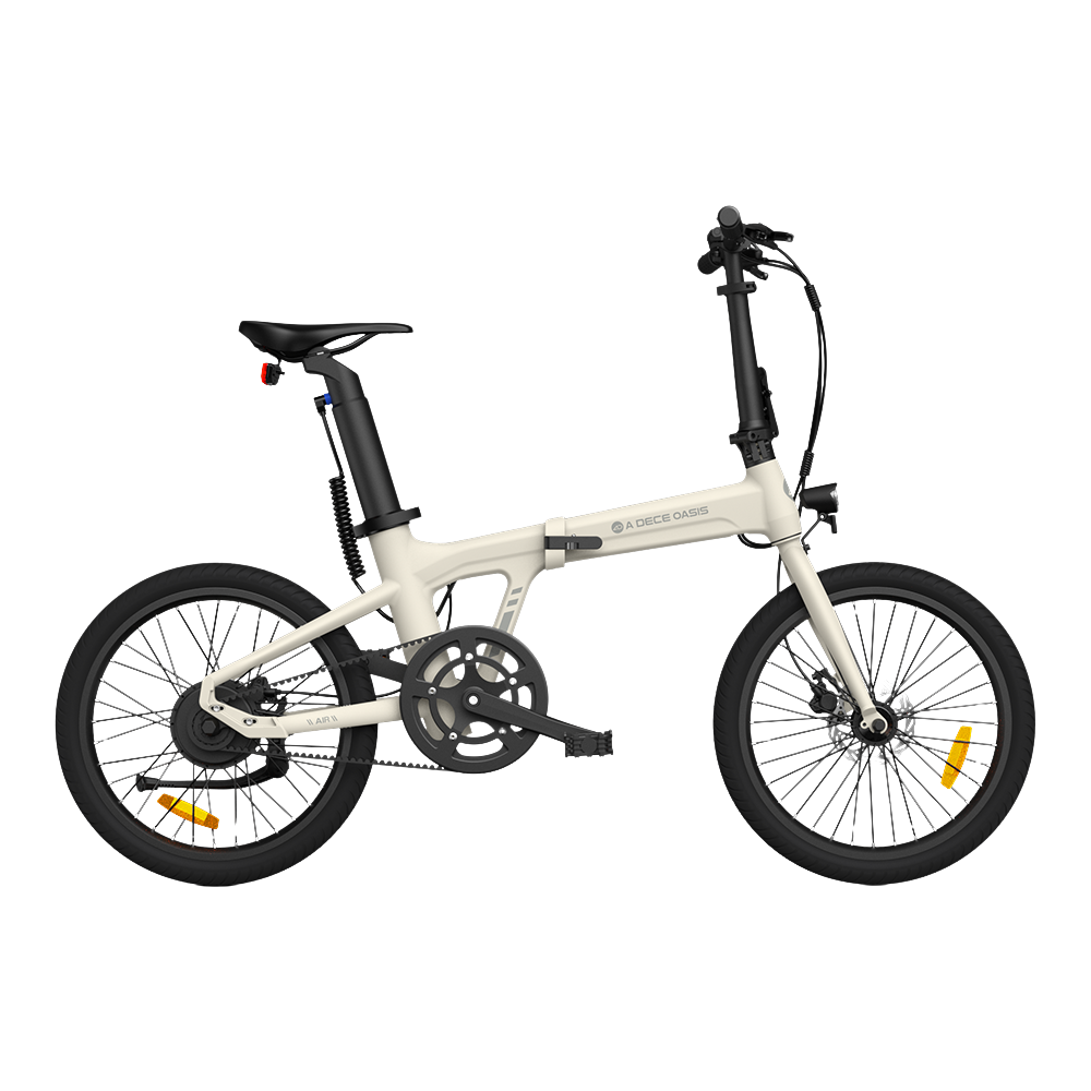 Hopfällbar elcykel ADO A20 AIR, vit