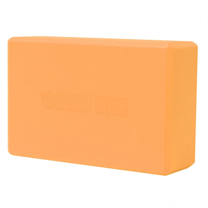 Gult yoga block från Gorilla Sports