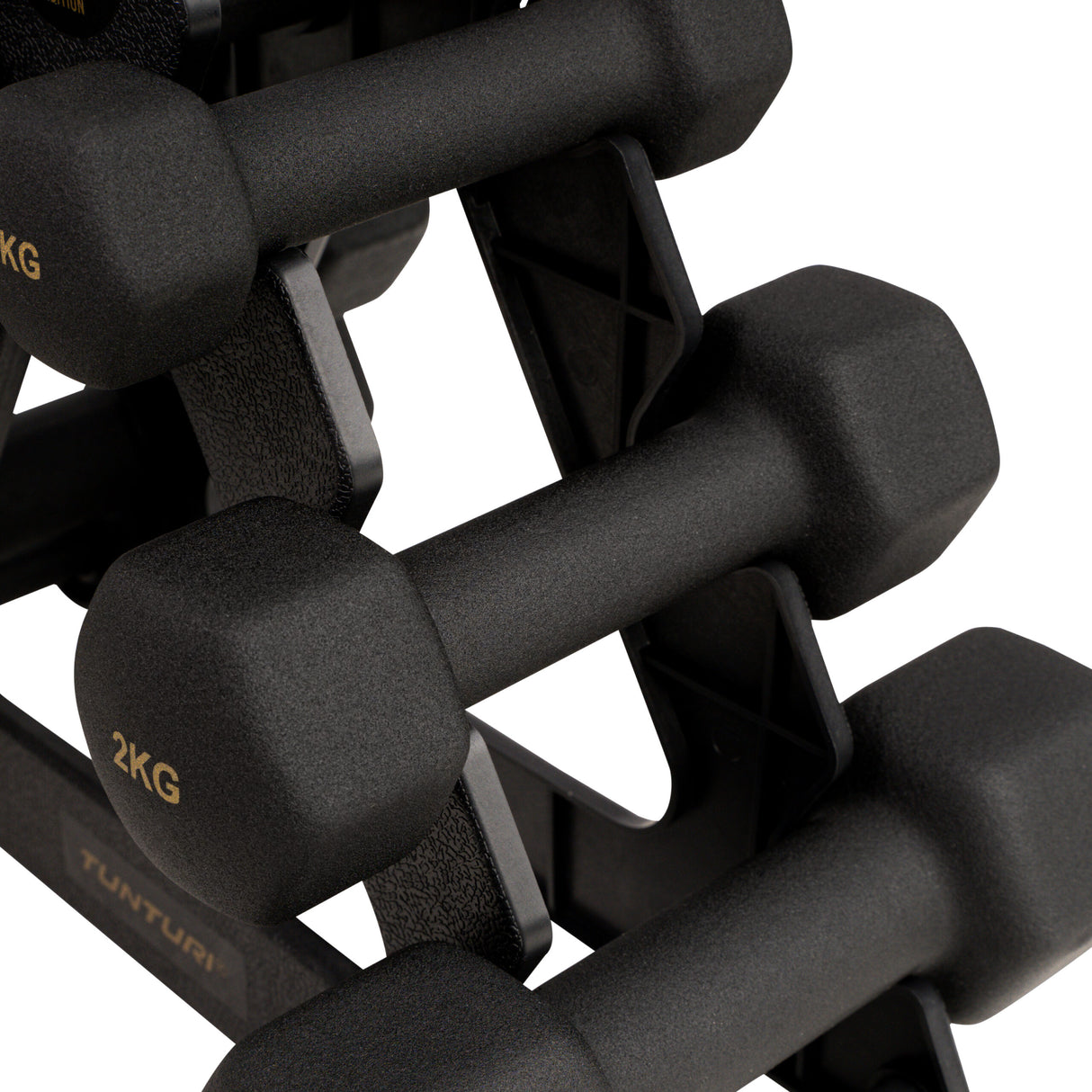 Hantelset med ställ Tunturi Centuri Neoprene Dumbellset 3Prs+Stand