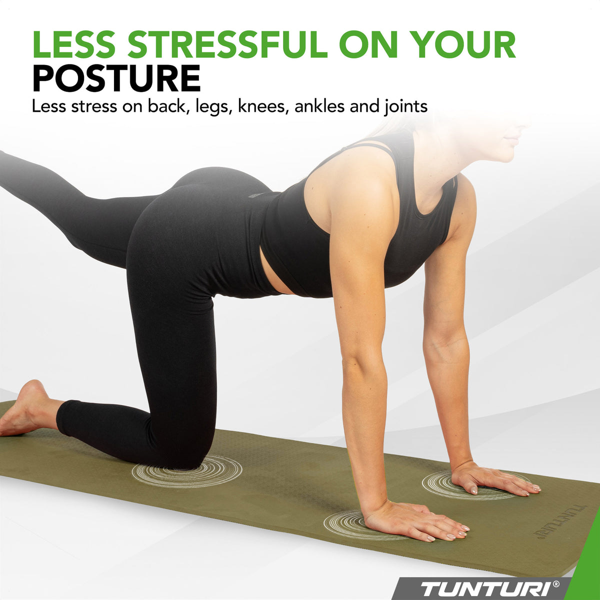 Joogamatto Tunturi Yogamat 8mm, Army Green