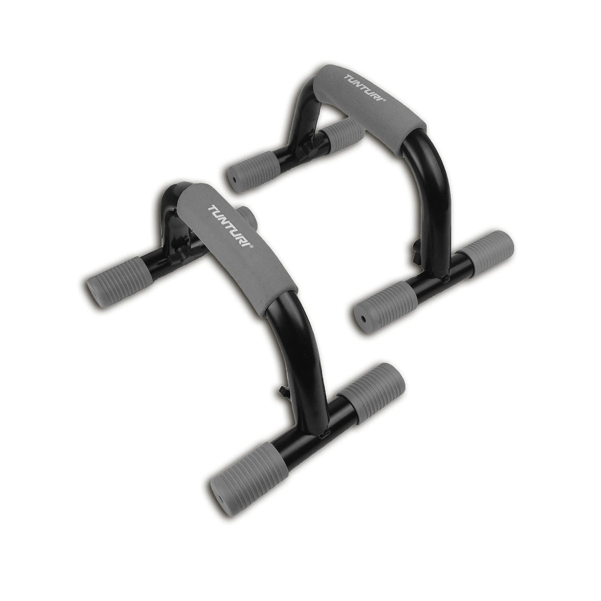 TUNTURI Push Up Bars, musta-harmaa