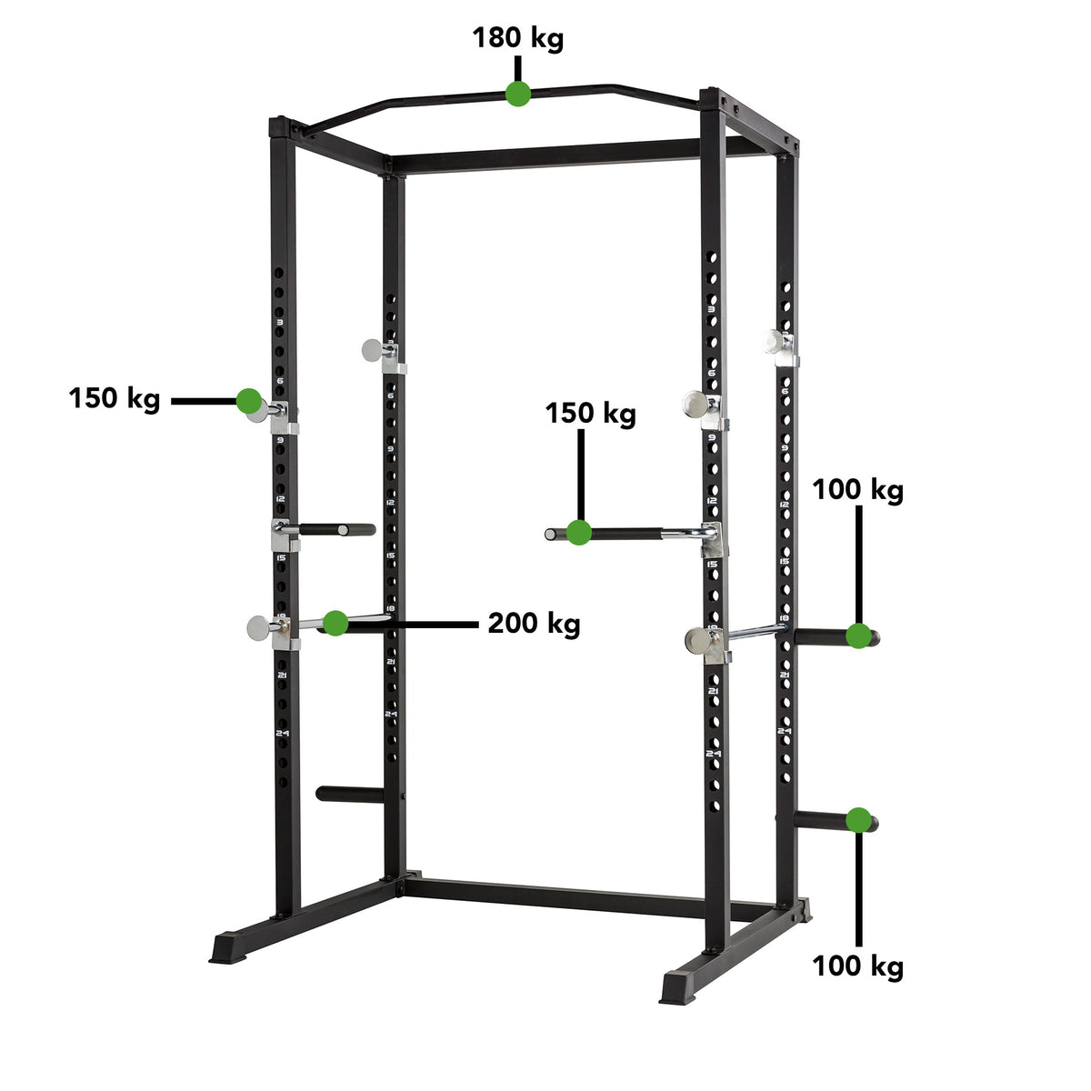 Squat drill TUNTURI WT60 Power Rack