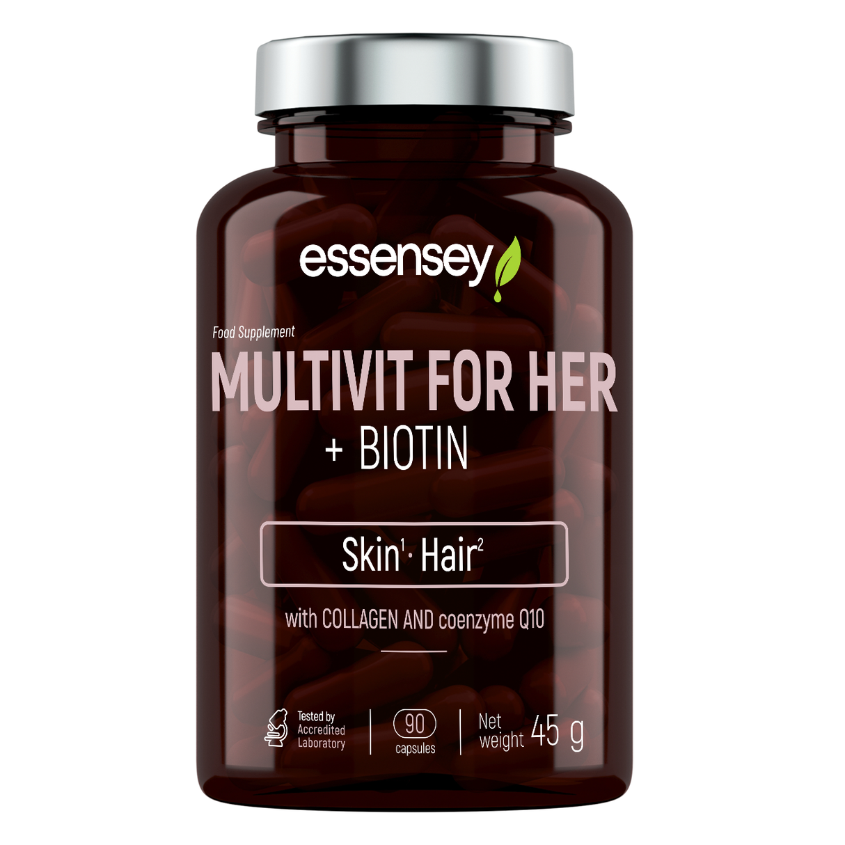Multivitamin för kvinnor TREC ESSENSEY MULTIVIT FOR HER + BIOTIN 90 kapslar