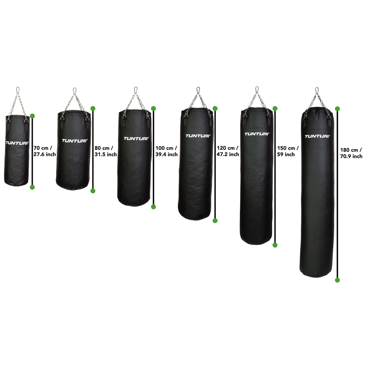 Nyrkkeilysäkki Tunturi Boxing Bag 80 cm, sis. ketjun