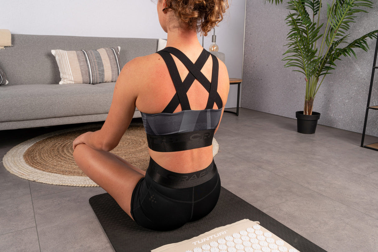Point massage matta och kudde Tunturi Akupressurmadrass och kudde, Beige