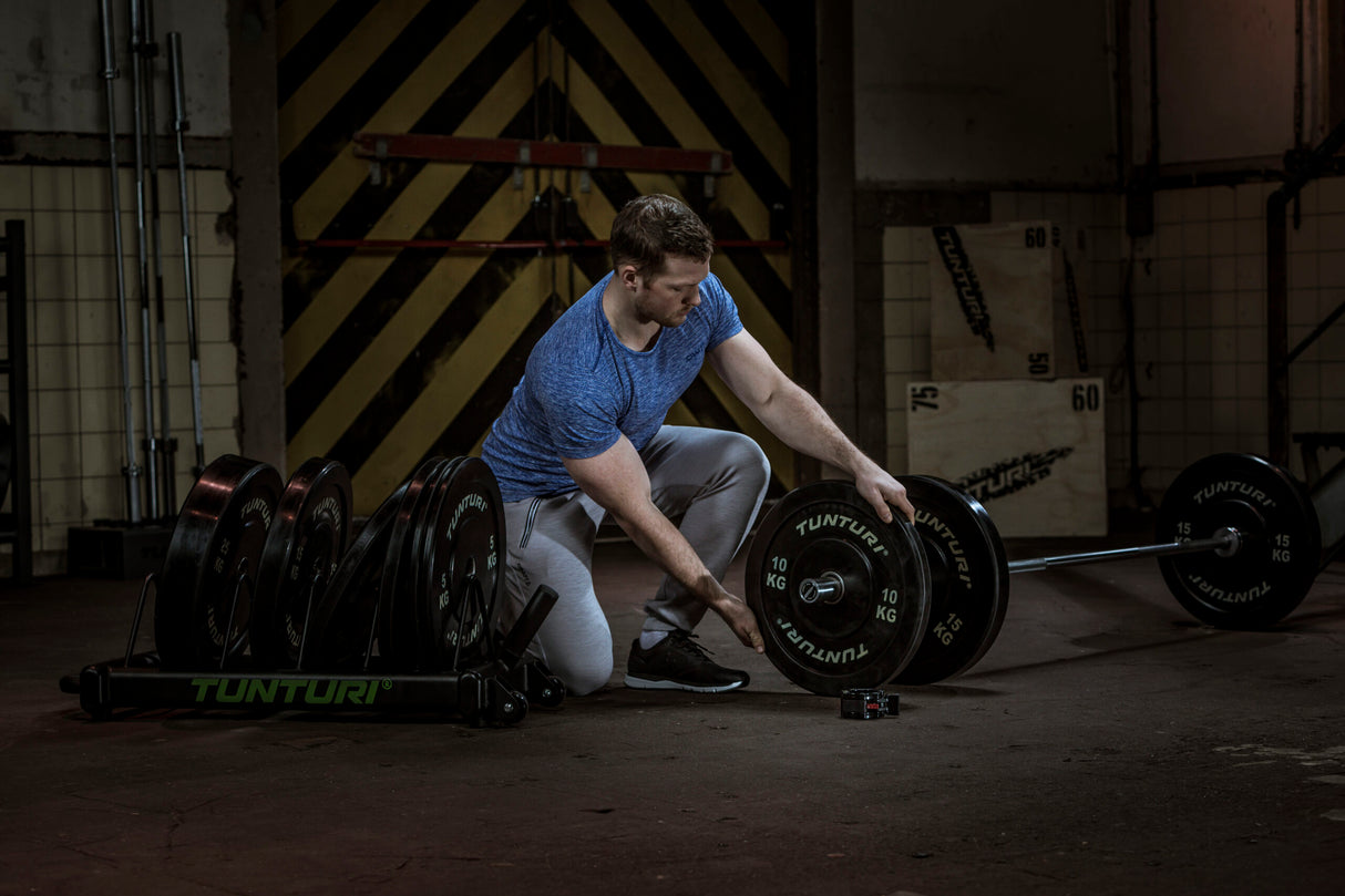 Viktplatta TUNTURI Training Bumper Plate, 50 mm, 15 kg