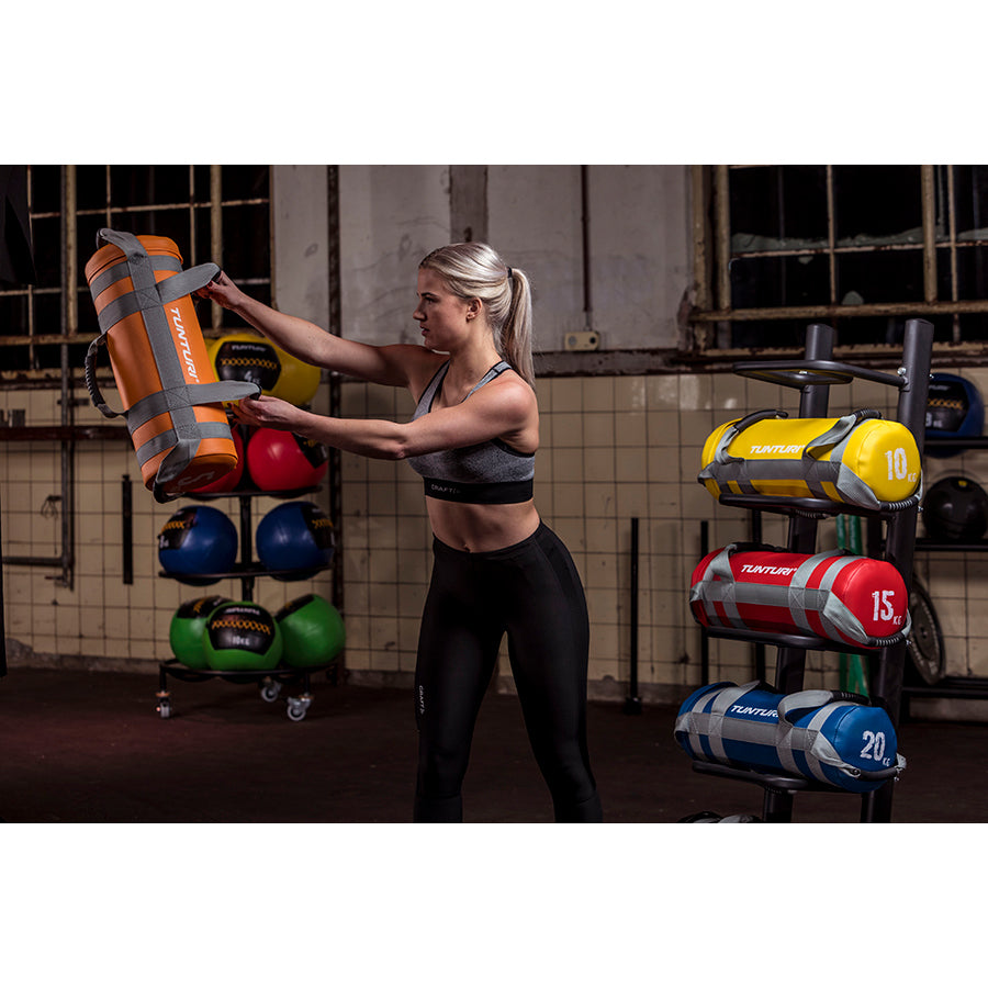 Viktväska TUNTURI Strengthbag 5kg, orange