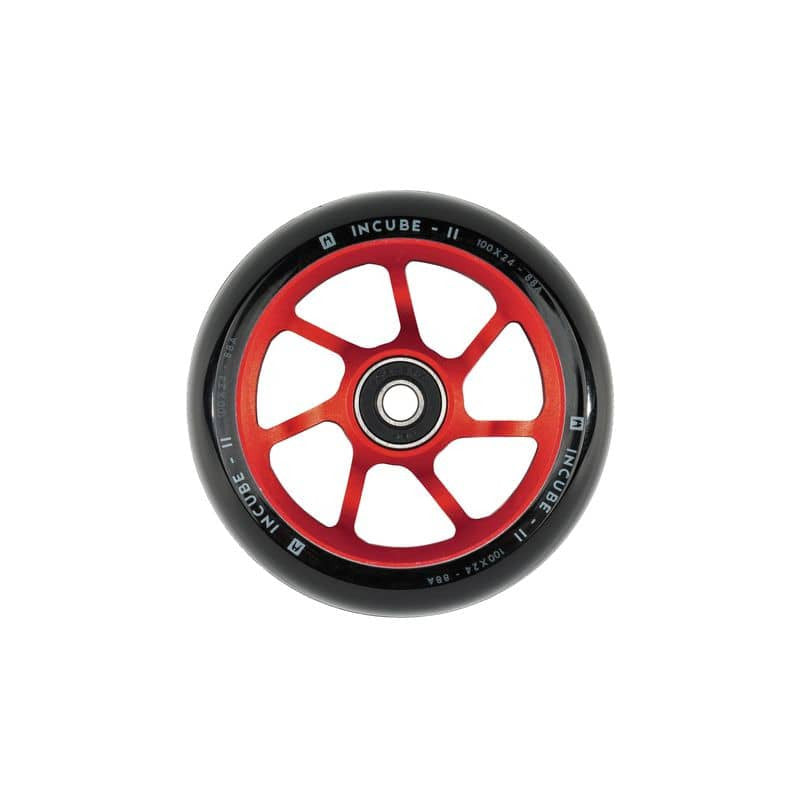 Hjul till sparkcykel Ethic Incube Wheel V2 100 mm Röd