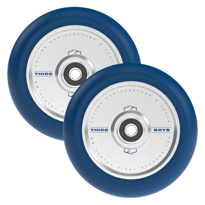 Hjul för sparkcykel FUZION Thiccboys Wheels 30 x 110mm Navy/Silver