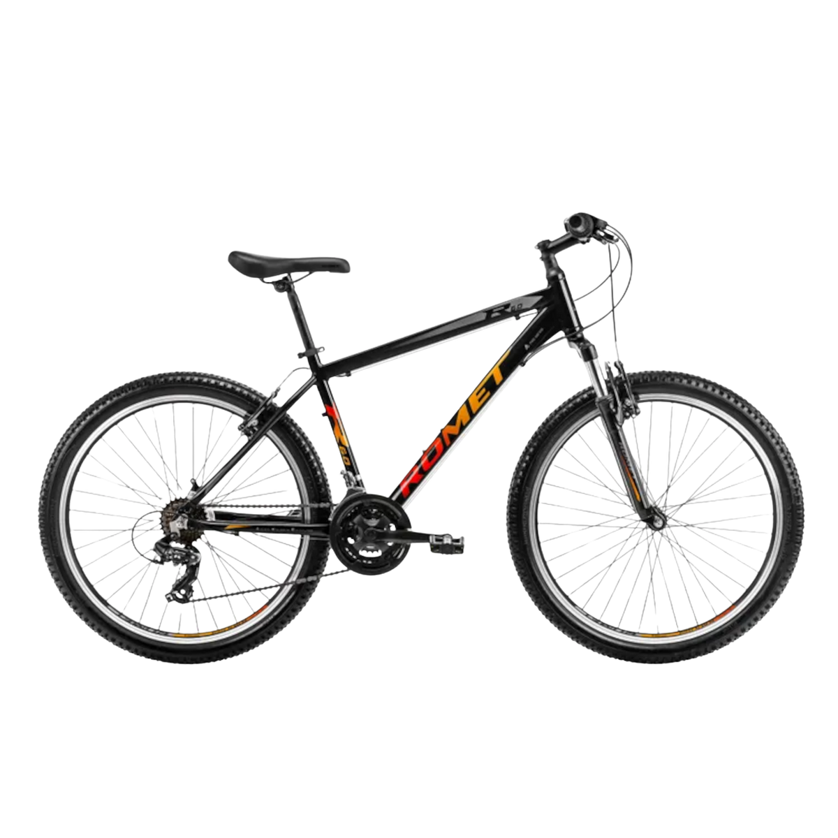 Ungdomscykel ROMET Rambler R6.0, 26" svart-orange-röd