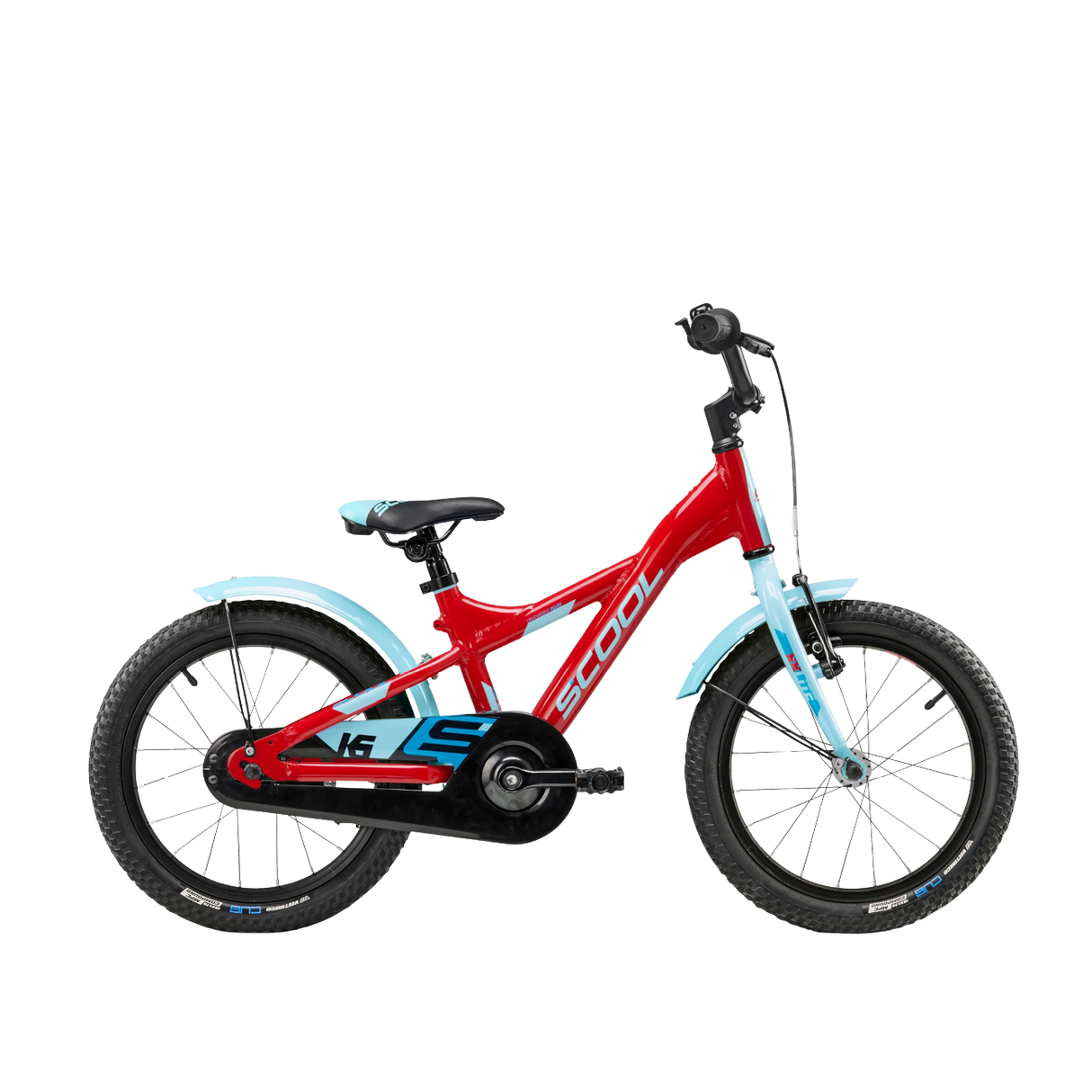 Barncykel S´COOL XXlite, 16" röd/ljusblå