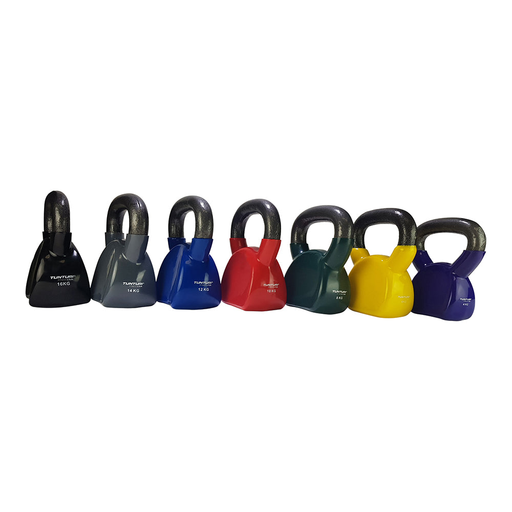 Kettlebell TUNTURI Vinyyli 14 kg, harmaa