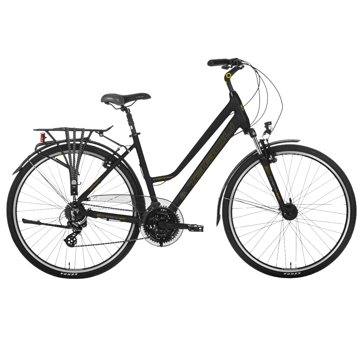 Damcykel TABOU Kinetic 2.0 PLUS W, 28" svart-guld