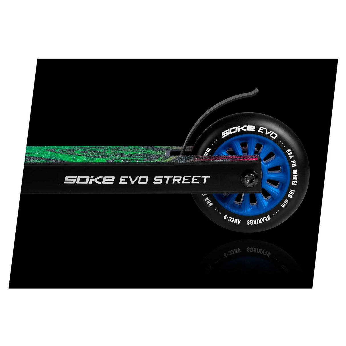 Trick-sparkcykel SOKE EVO, svart-neochrome