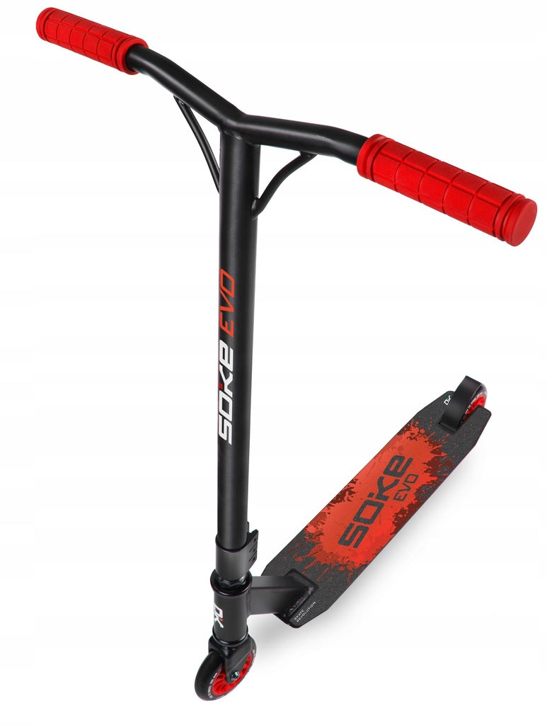 Temppupotkulauta SOKE EVO, musta-punainen