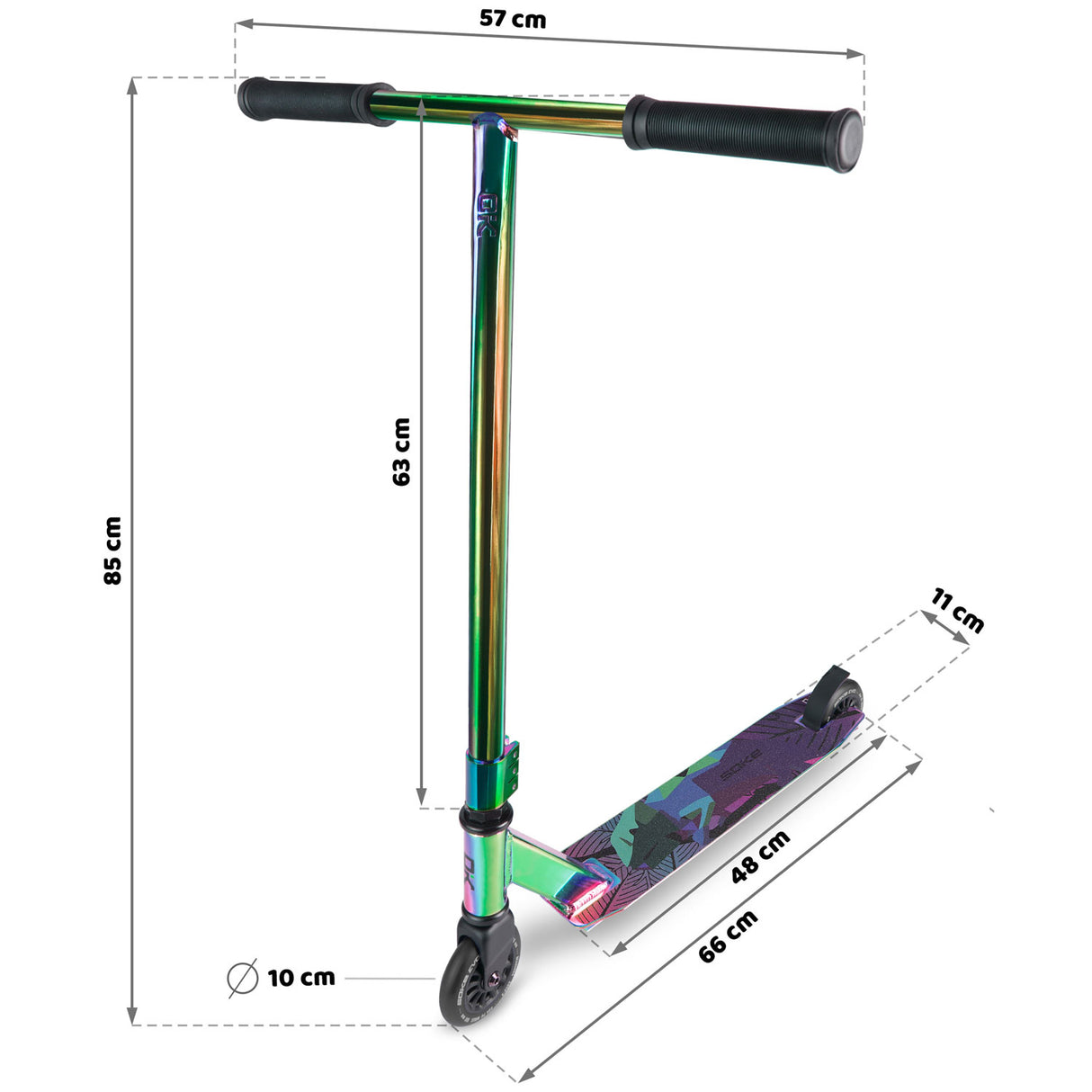 Tricksparkcykel SOKE EVO, neochromic