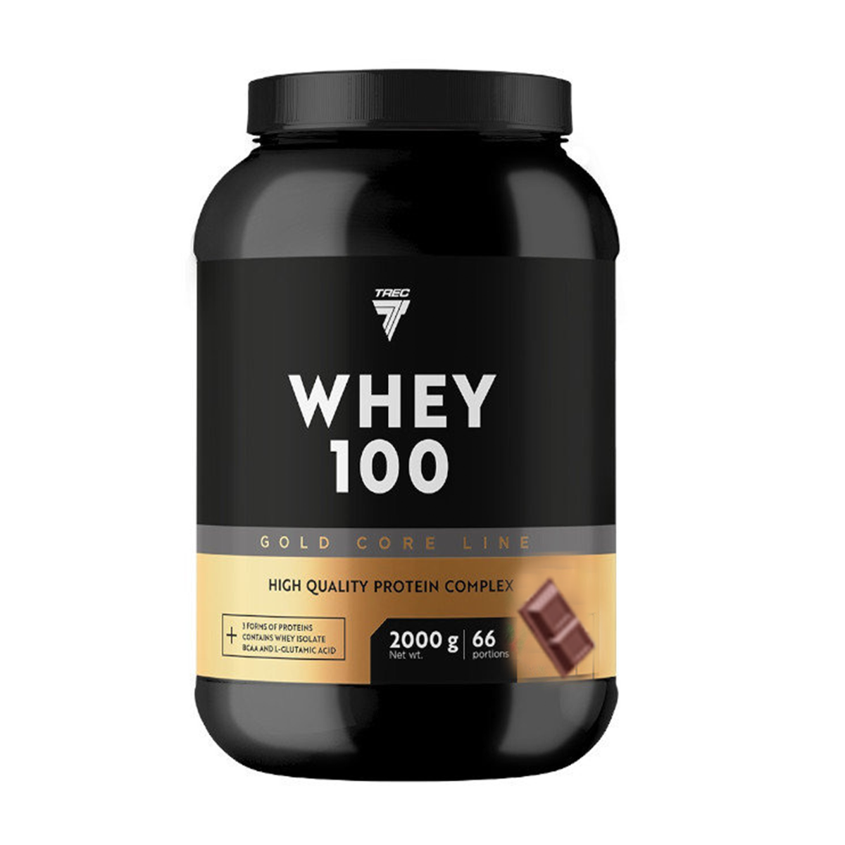 Proteinpulver TREC GOLD CORE LINE WHEY 100 CHOKLAD 2000g