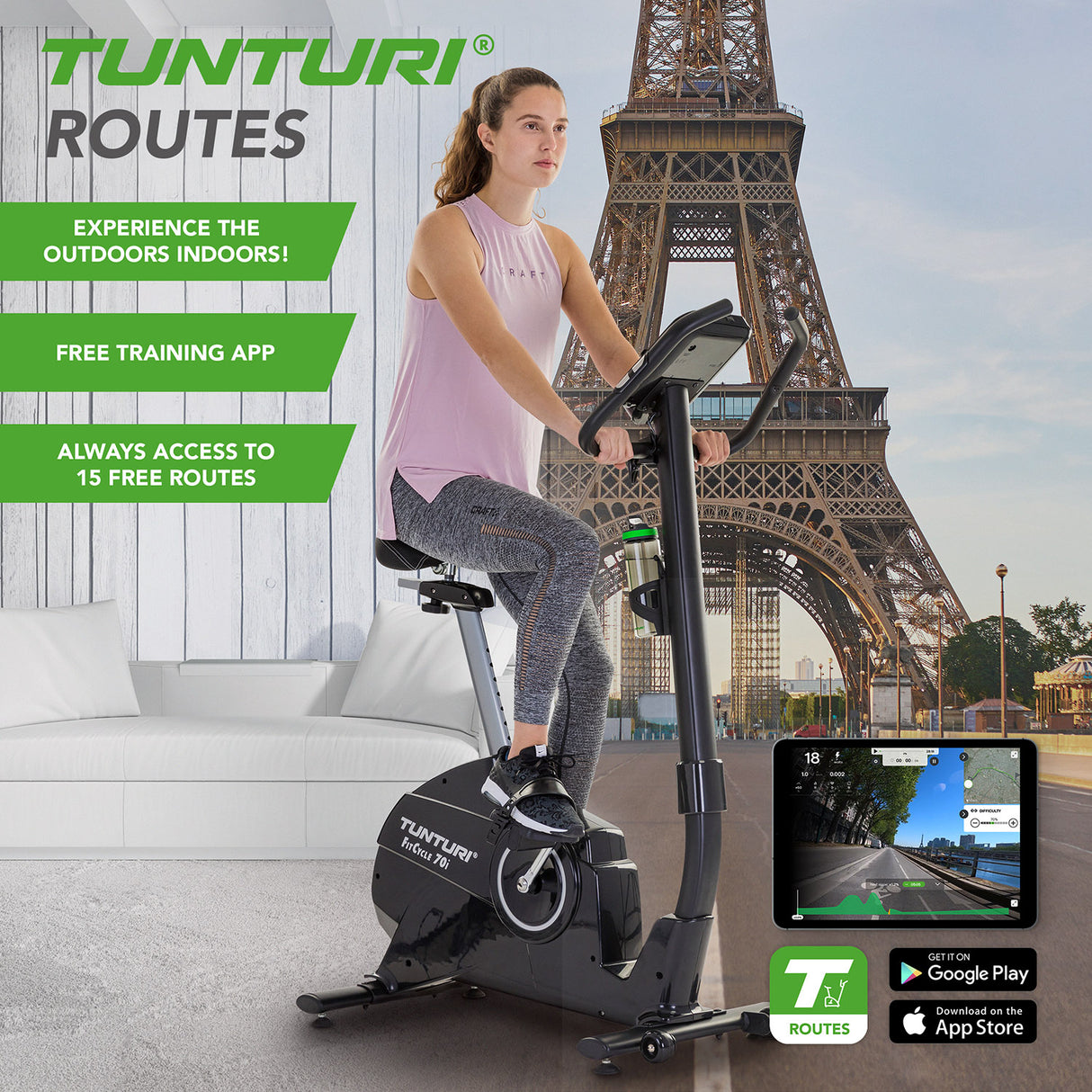 Motionscykel TUNTURI FitCycle 70i Ergometer