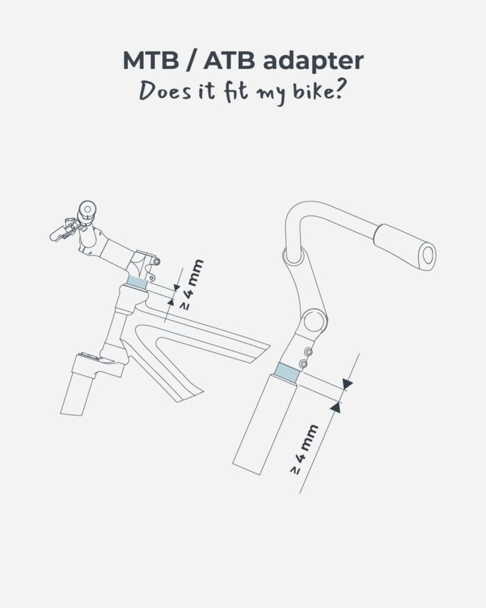 Runkokiinnike lastenistuimelle (etu) URBAN IKI MTB/ATB Adapter