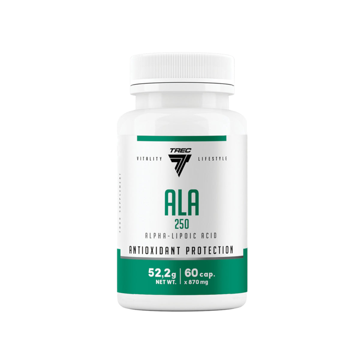Antioxidant TREC ALA 250, 60 kapslar