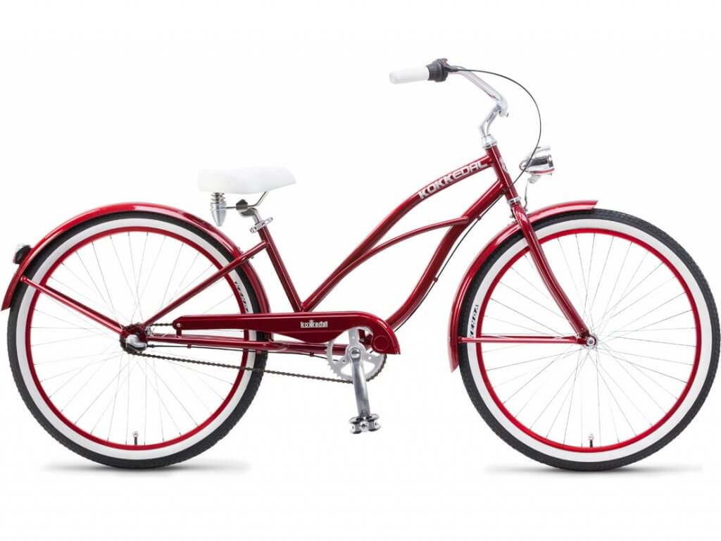 Tyylikäs cruiser-pyörä Kokkedal Cherry, 3 vaihdetta