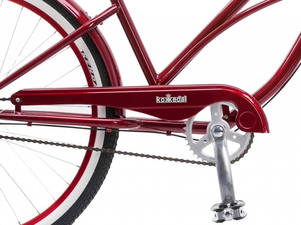 Tyylikäs cruiser-pyörä Kokkedal Cherry, 3 vaihdetta