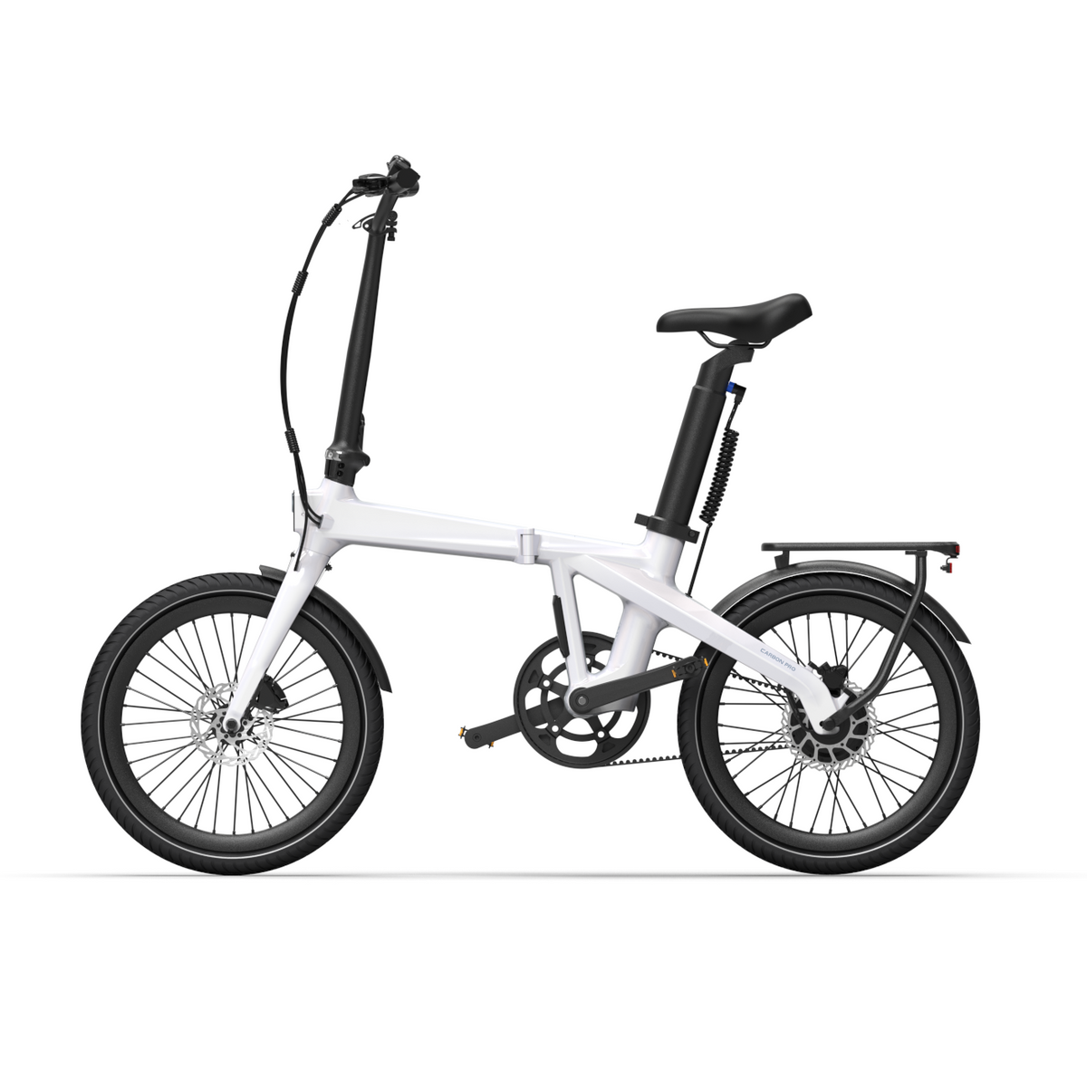 Kokoontaitettava sähköpyörä ADO Air Carbon PRO, Valkoinen
