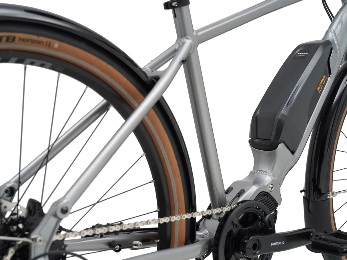 Elcykel KONA Dew-E, Gloss Metallic Dark Faux Raw (Grå)