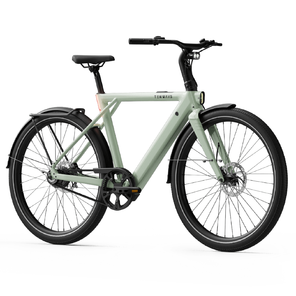 Sähköpyörä TENWAYS CGO009, Sage Green