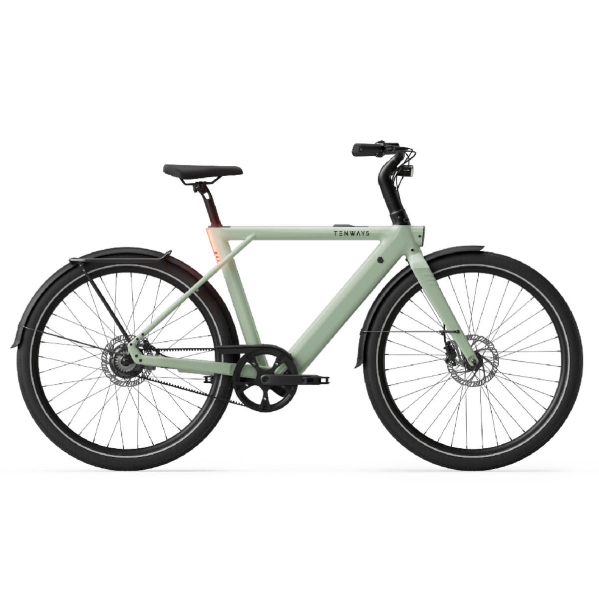 Sähköpyörä TENWAYS CGO009, Sage Green
