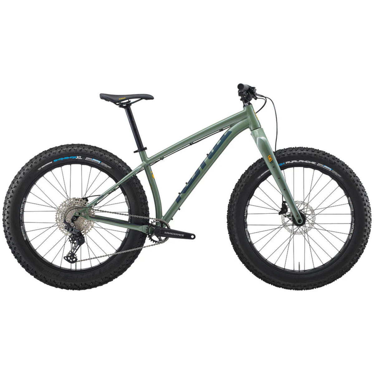 Fatbike KONA Woo, 26" Gloss Metallic (Vihreä)