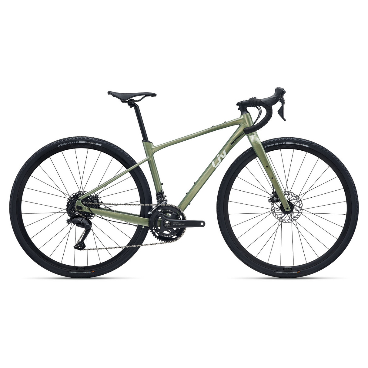 Women's Gravel Bike LIV Devote 2 (2026) Gleaming Olive