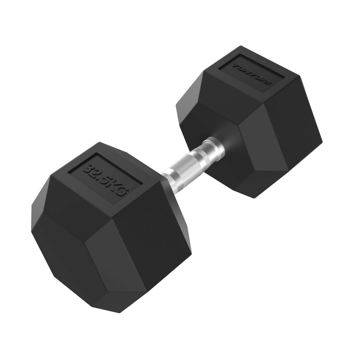 Käsipaino TUNTURI Platinum Hex Kumipinnoitettu käsipaino, 42,5 kg